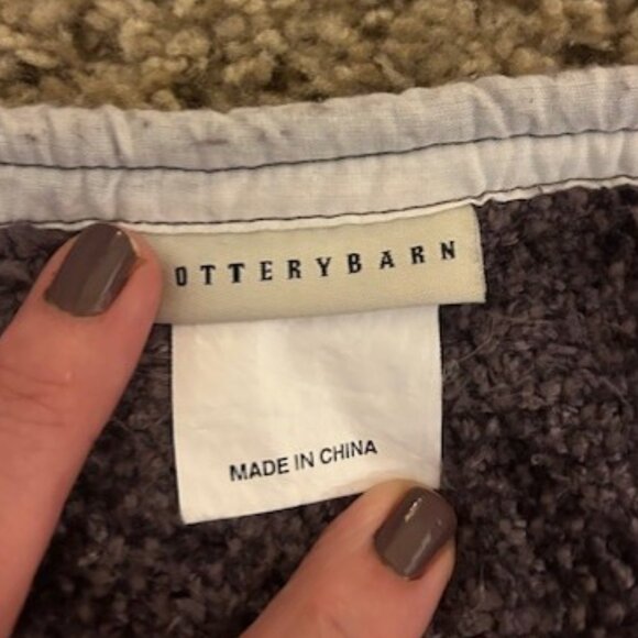 Pair of Pottery Barn Chenille Pillow covers --Purple - Picture 4 of 4